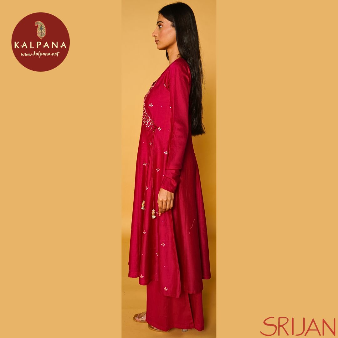 Large Kalidaar Gotta Patti Chanderi Salwar Kameez