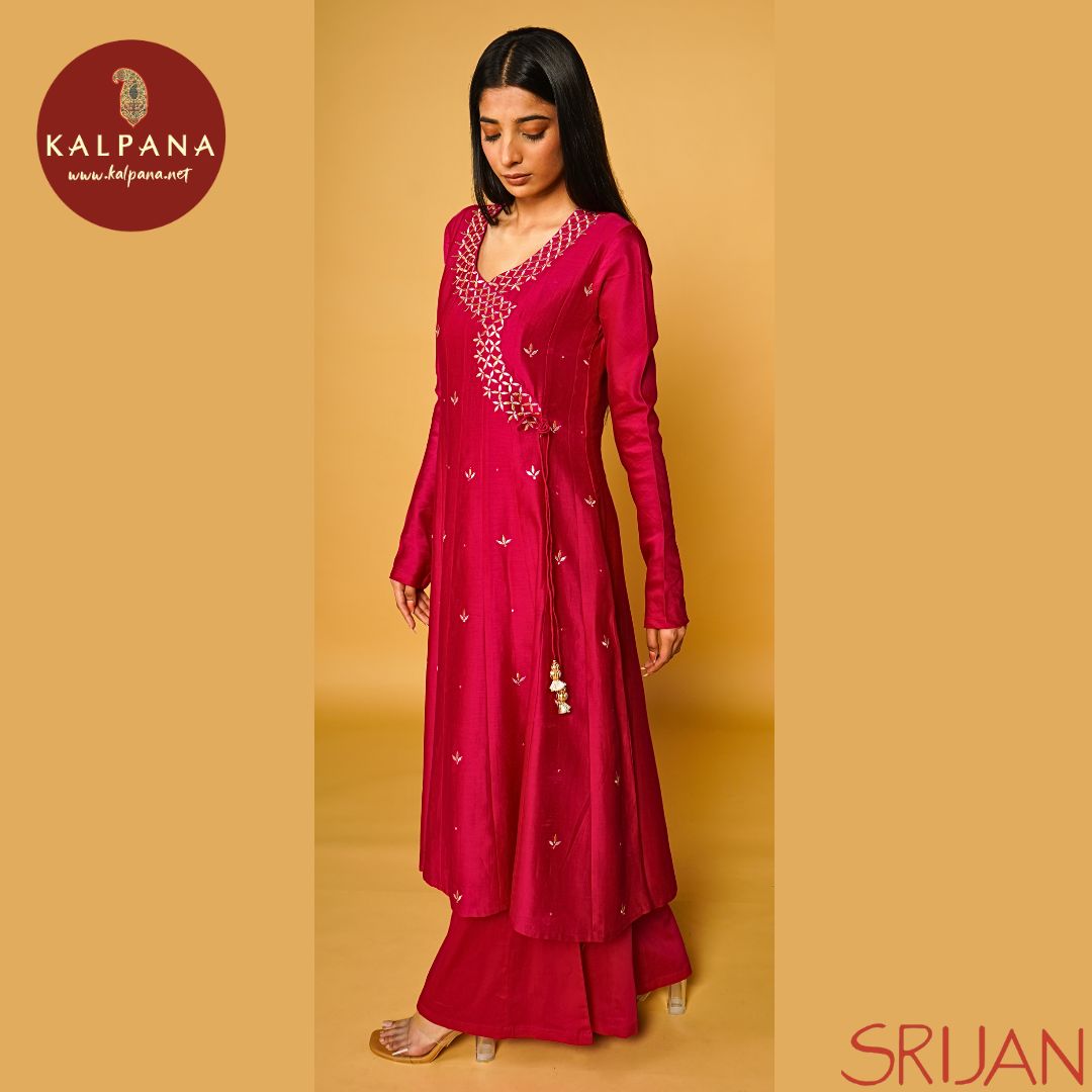 Large Kalidaar Gotta Patti Chanderi Salwar Kameez