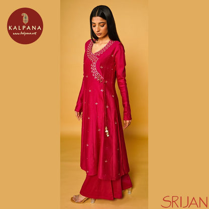 Large Kalidaar Gotta Patti Chanderi Salwar Kameez