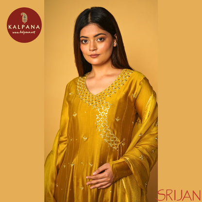 Large Kalidaar Gotta Patti Chanderi Salwar Kameez
