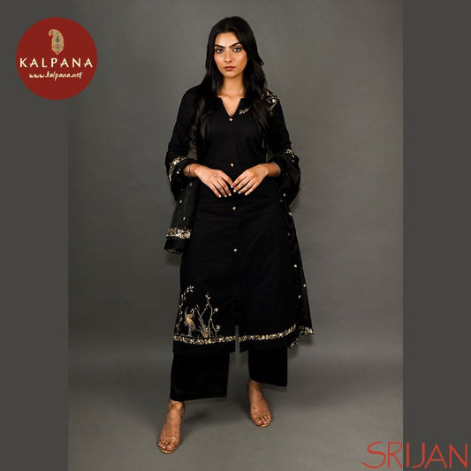 Top : Parsi Gara A-Line Front Open Black Linen Shirt and Boat Neck Neckline.
Dupatta: It comes with Black color Parsi Gara Organza Dupatta.
Bottom : The Cotton Satin Parsi Gara Black color Plazzo.
Perfect for Semi,Formal,Wear. Recommended for Summer season(s). Dry Clean Only
Country Of Origin:India
Weight: 500 gms