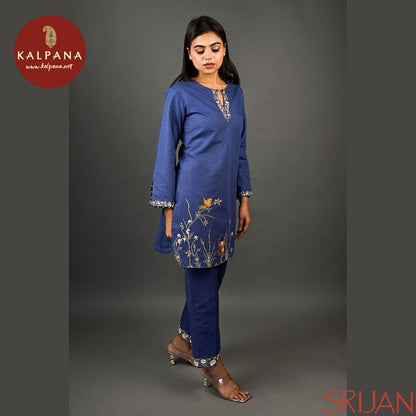 A Line Parsi Gara Linen Salwar Kameez