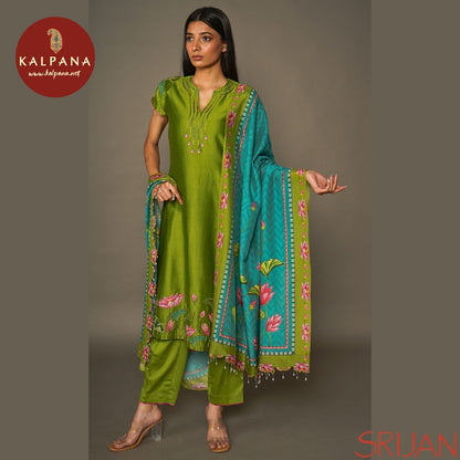 Top : Pichwai A Line Green Chanderi Shirt and round neck with opening Neckline. The Border is Embroidered
Dupatta: It comes with Green color Pichwai Chanderi Dupatta.
Bottom : The SICO Silk Pichwai Green color Pants.
Perfect for Semi,Formal,Wear. Recommended for Summer season(s). Dry Clean Only
Country Of Origin:India
Weight: 500 gms