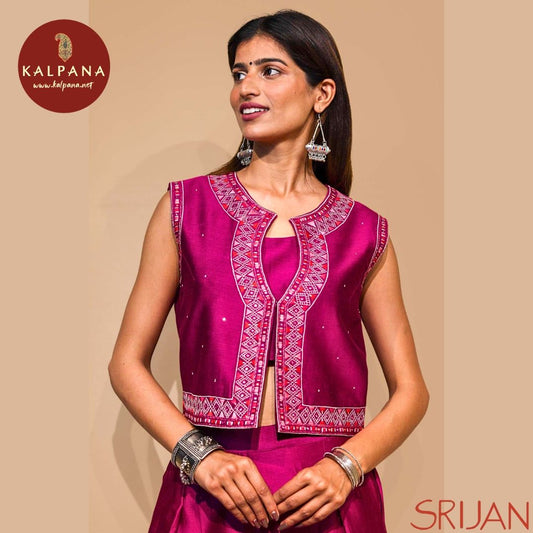Rabari Blouse Chanderi TOP. Perfect for Semi,Formal,Wear. Recommended for Summer season(s). Dry Clean Only
Country Of Origin:India
Weight: 350 gms