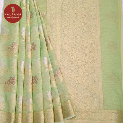 Woven Blended SICO Cotton Saree with All Over Motifs and Woven Zari Border. The Palla is Woven Zari. It comes with Self Colored Woven Zari Unstitched Blouse with Zari Border. Perfect for Multi Occasion Wear. Recommended for Festive season(s). Dry Clean Only
Saree 5.4 mts
Blouse 0.8 mts
Country Of Origin:India
Weight: 500 gms
