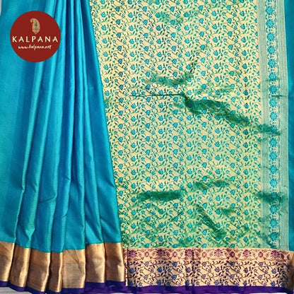 Green Bangalore Handloom Pure Silk Saree with Woven Zari Border. The Palla is Woven Zari. The Self colored Plain Unstitched Blouse with woven border has Woven Border Perfect for Semi Formal Wear in Summer season(s). Dry Clean Only.
Saree 5.4 mts
Blouse 0.8 mts
Country Of Origin:India
Weight: 500 gms