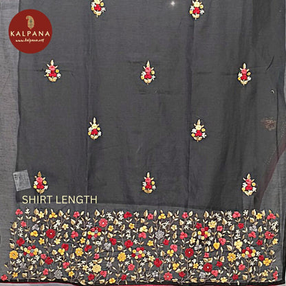 Hand Embroidery Blended SICO Cotton Unstitched Suit