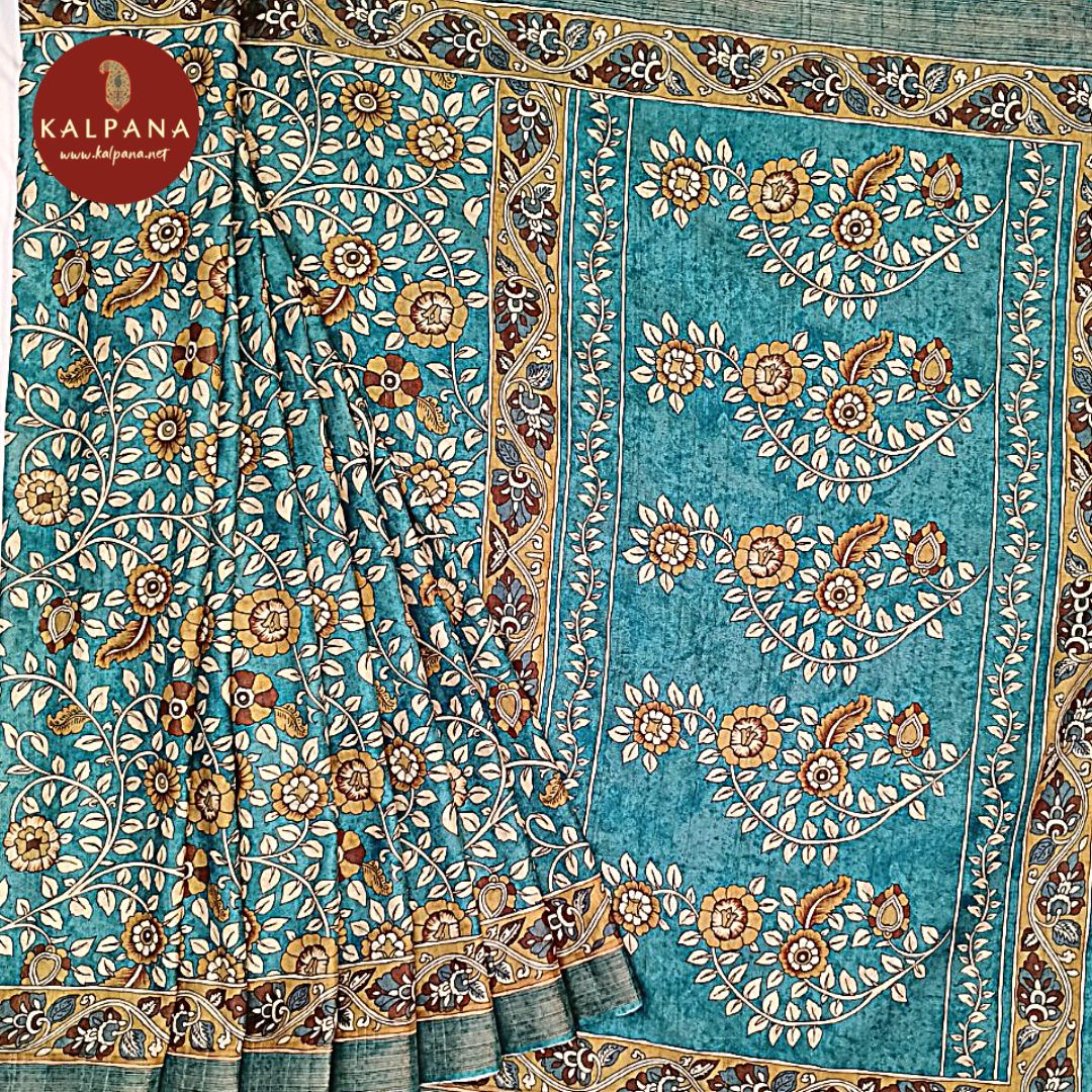 Green Printed Blended Tussar Silk Saree with Zari Border. The Palla is Zari. The Self colored Printed Unstitched Blouse has Perfect for Multi Occasion Wear in Festive season(s). Dry Clean Only.
Saree 5.4 mts
Blouse 0.8 mts
Country Of Origin:India
Weight: 500 gms