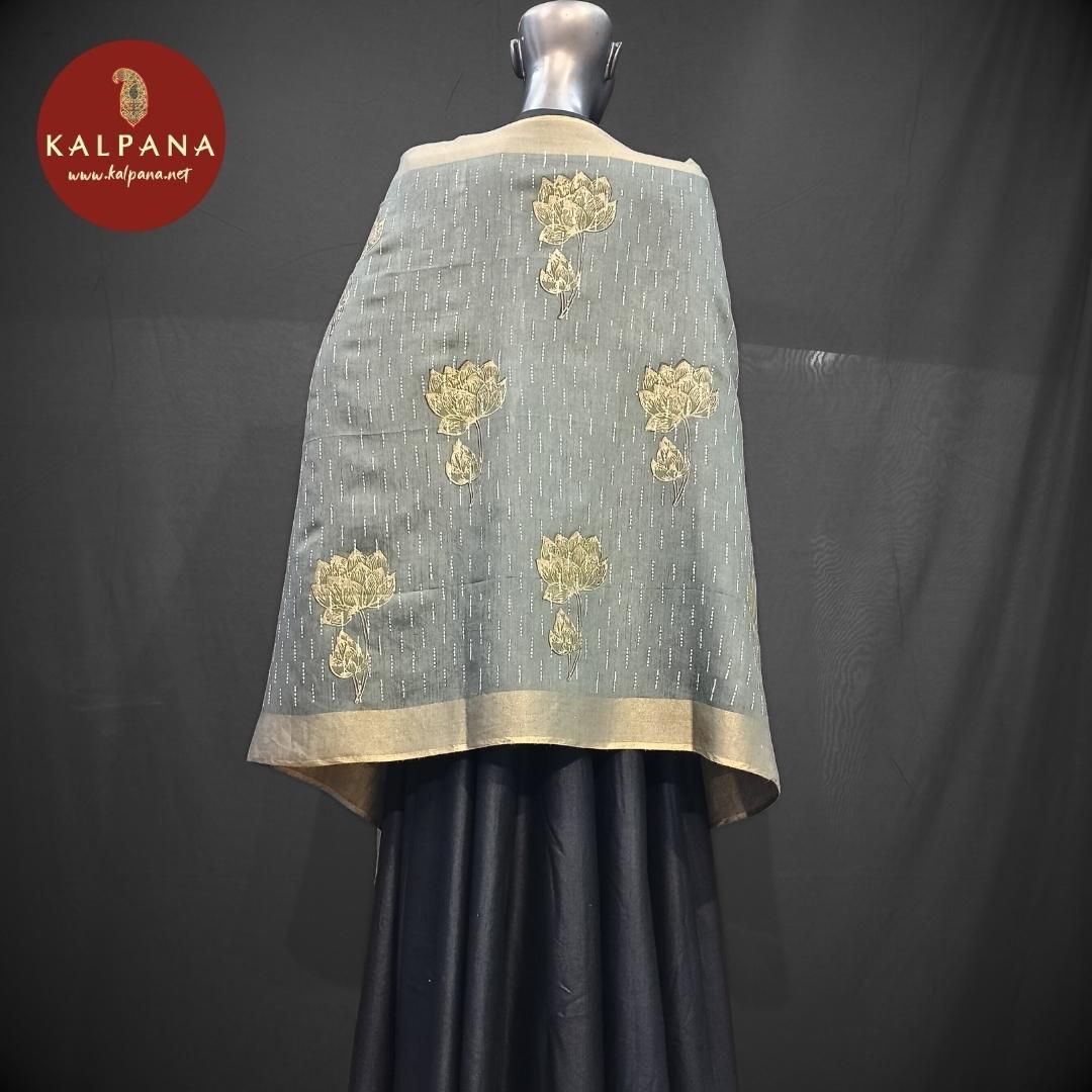 Grey All Over Print Printed Pure Tussar Silk Dupatta with Self Border. The Palla is Printed. Perfect for Semi Formal Wear in Summer season(s). Dry Clean Only.
Length: 2.4 mts
Country Of Origin:India
Weight: 200 gms