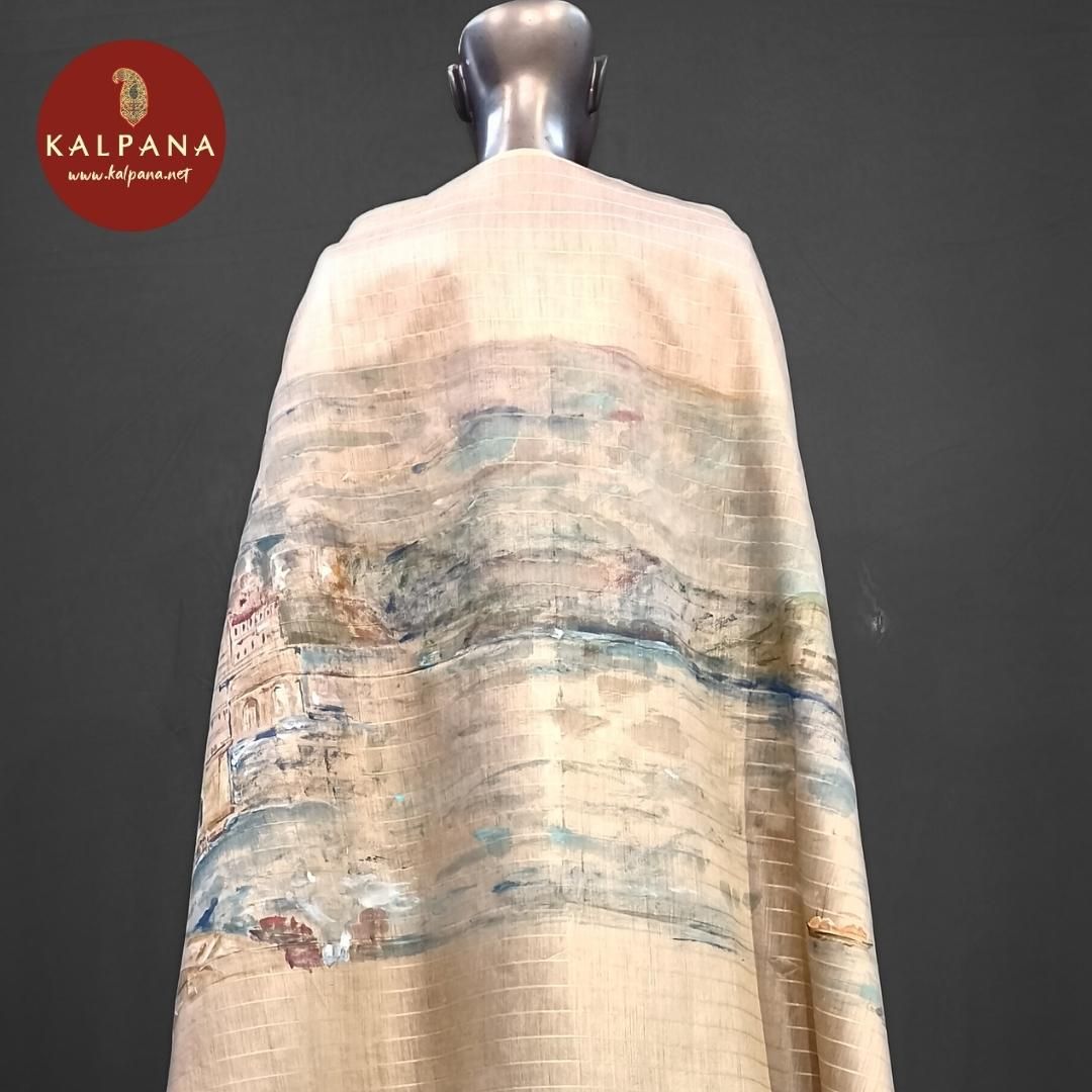 Grey Hand Painted Pure Munga Silk Dupatta with Woven Zari Border. The Palla is Woven Zari. Perfect for Semi Formal Wear in All season(s). Dry Clean Only.
Length: 2.4 mts
Country Of Origin:India
Weight: 200 gms