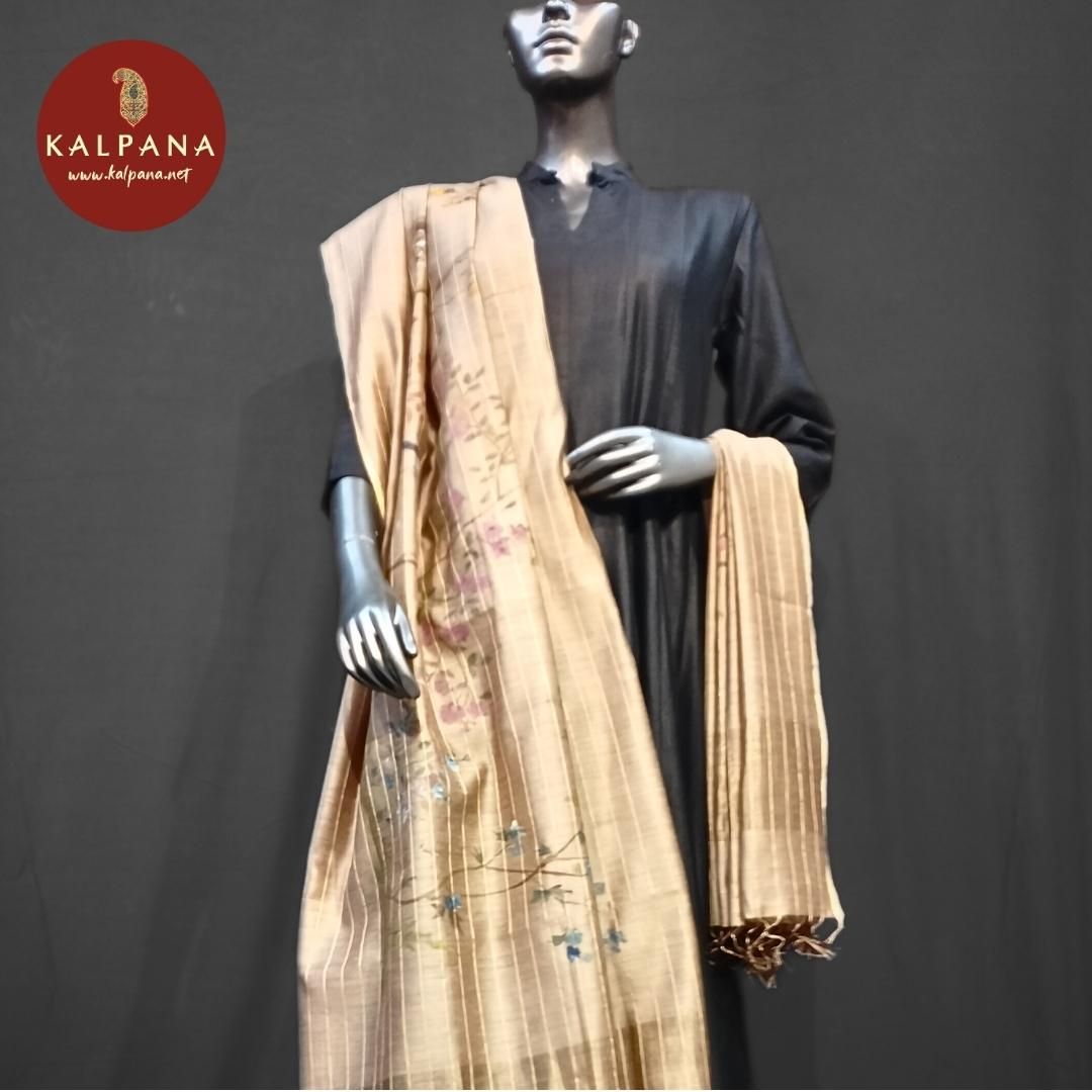 Hand Painted Pure Munga Silk Dupatta