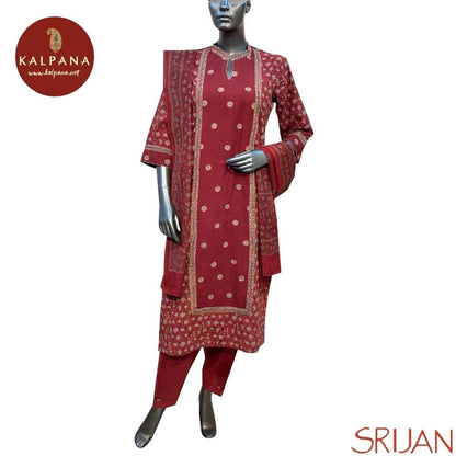 Top : Ajrakh A Line Pure Cotton Shirt with All Over Printed and Printed Border. The Neckline is V Neck
Dupatta: It comes with Self matched Maroon Red color Printed Ajrak Silk Kota Dupatta with Printed Border.
Bottom : The Cambric Salwar is Maroon Red.
Perfect for Semi Formal Wear. Recommended for Summer season(s). Dry Clean Only
Country Of Origin:India
Weight: 450 gms
