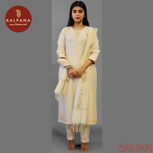 Top : Dori Work A Line Chanderi Shirt and Round Neckline.
Dupatta: It comes with White color Round Chanderi Dupatta.
Bottom : The Cambric Pants is White.
Perfect for Semi,Formal,Wear. Recommended for Summer season(s). Dry Clean Only
Country Of Origin:India
Weight: 500 gms
