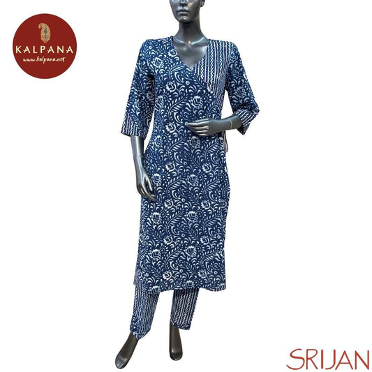 Top : Indigo A Line Pure Cotton Shirt with Printed and Self Border. The Neckline is V Neck
Bottom : The Cotton Pant is .
Perfect for Semi Formal Wear. Recommended for Summer season(s). Dry Clean Only
Country Of Origin:India
Weight: 350 gms