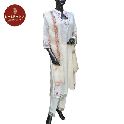 Parsi Gara A Line Pure Linen Salwar Kameez